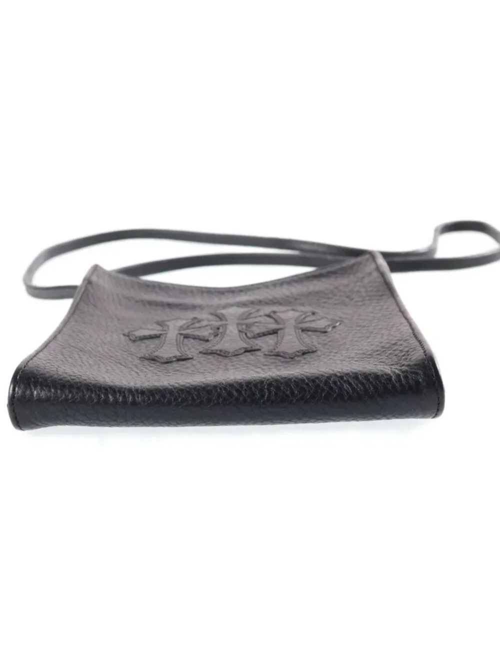 Chrome Hearts SQ Pkt 3 Ceme Square Pocket 3 Cross Patch Leather Shi Shoulder Bag
